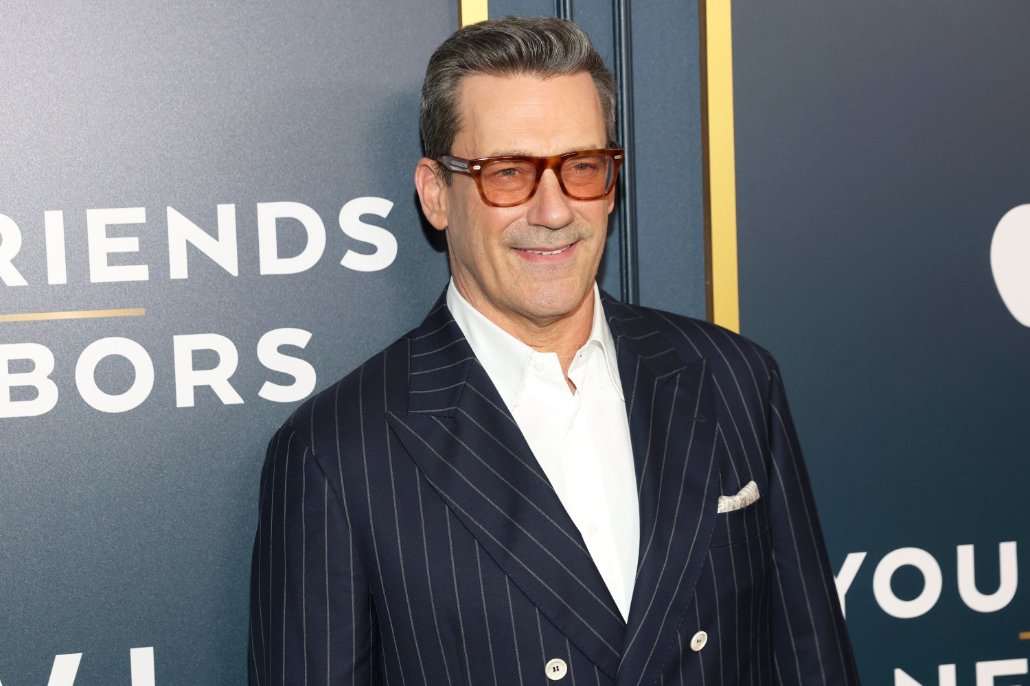Jon Hamm attends Apple TV+'s "Your Friends & Neighbors" New York premiere at DGA Theater on April 8.
