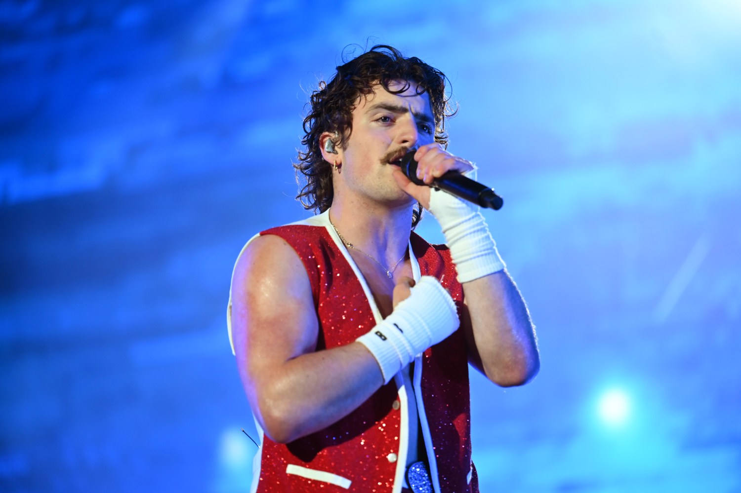 Benson Boone performs during Coca-Cola Sips & Sounds Festival 2025 at Auditorium Shores on March 8, 2025, in Austin, Texas.